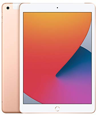 2020 Apple iPad (10,2-zoll, Wi-Fi + Zellular, 32GB) - Gold (Generalüberholt)