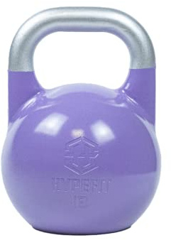 HYPEFIT Kettlebell 18 Kg de Competición | Pesa Rusa Kettlebell de 4 Kg a 32 Kg | Ideal para Fisicoculturismo | Pesas para Crossfit - Entrenamientos de Fuerza Musculatura y Core