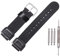 MCXGL 18mm Nylonarmband Kompatibel mit Casio AE1200WH AE-1000 SGW-300H/400 W-735 PRG270 Lederarmband Schwarz