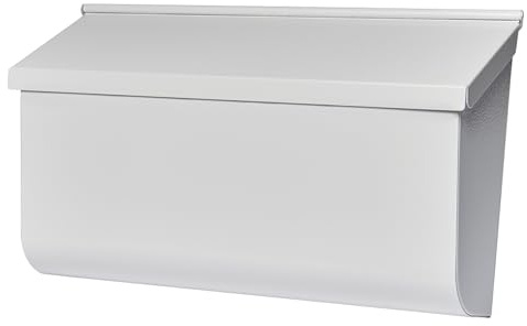 Architectural Mailboxes Woodlands™ Wall-Mounted Mailbox for Outside, Rust-Resistant Galvanized Steel Metal Medium Mail Box, Black Modern Wall Mailbox