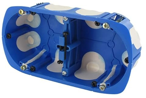 Boitier d'appareillage encastré Multimat No Air double Ø67mm - prof. 40mm BLM