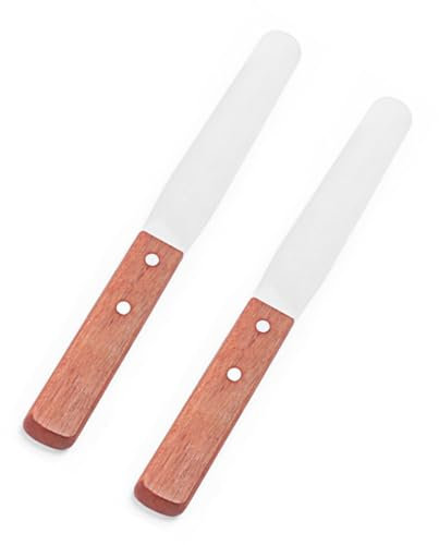 ZOKJSW 2 pcs spatule à tartiner pour répartir la crème pâtissière et décorer Les gâteaux
