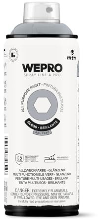 MTN WEPRO Solvent Brillante RAL 7040 Gris Fiordo, Spray 400ml