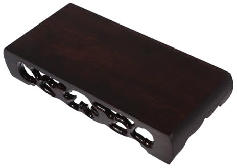 Mobestech Wooden Plant Pot Stand Flower Vase Display Base Chicken Wing Wood Bonsai Display Rack Planter Holder for Indoor Home Decoration