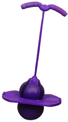 Fyrdyn Balls, Ball para niños - Bola de salto con bomba, mango | High Board Strong Grip Deck Sticks Diversión al aire libre para niños, adultos, y niñas