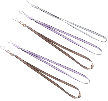 ELAYARD 5 pezzi Cordino Laccetto Multiuso Colorati per Chiavi e Smartphone Lanyard Portatile Anti-smarrimento con Regolazione Confortevole per Uso Quotidiano