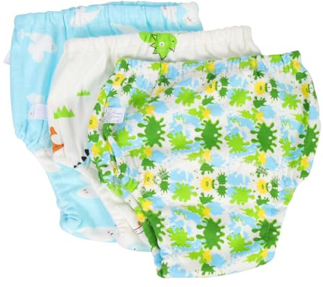 ibasenice 3Pcs Reusable Swim Diapers Training Pants Soft Breathable Washable Swimming Nappies for Boys and XL Mixed Styles