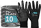ACE Guantes de trabajo PUre Black – 10 pares de guantes de protección sensibles para el trabajo – EN 388-07/S (10 unidades)
