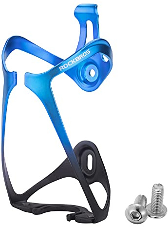 ROCKBROS Fahrrad Flaschenhalter Wasserflaschenhalter Trinkflaschenhalter aus Aluminium Leicht für E-Bike, MTB, Rennrad (Blau)