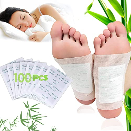 100 Stück Detox Fußpflaster, Detox Fußpflaster,Deep Cleansing Foot Pads,Detox Pflaster,können den Schlaf verbessern,Entfernen von Körper