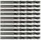STROXX 10x Spiralbohrer - 9,5mm - HSS DIN 338 - Rollgewalzt - Stahlbohrer - Metallbohrer - Zubehör für Bohrschrauber und Bohrständer