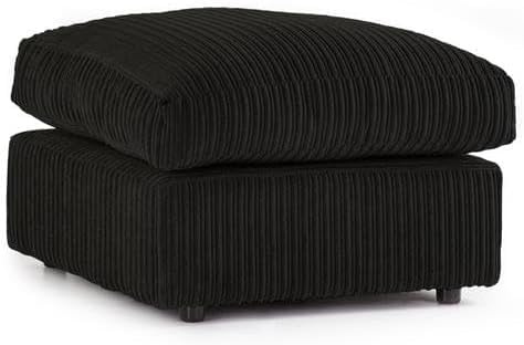 jumbo cord fabric essential footstool large size (Navy Black)