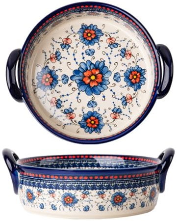 SSWH Plato para hornear de cerámica, plato para lasaña para horno, moldes para lasaña de porcelana con asas, moldes para lasaña de porcelana, utensilios para hornear rectangulares g(Size:1PCS,Color:B)