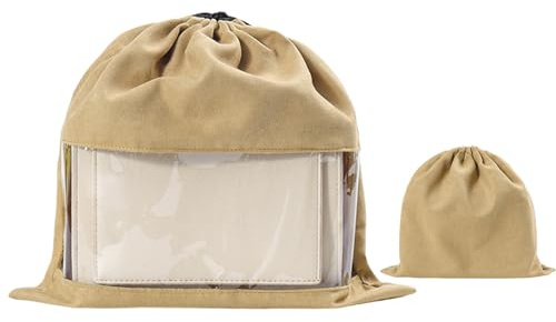 Sac de protection pour sac à main | Housse anti-poussière en tissu de soie – Sac de rangement à chaussures de voyage, sacs à poussière avec fenêtre transparente, sacs à poussière doux avec