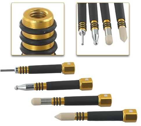 Wodsty Set di strumenti di riparazione auto 12 Cm Combinazione Martello di Gomma con Borsa Per Automotive Dent Repair 4Piece Metallo Mano Tool Kit Per Meccanica