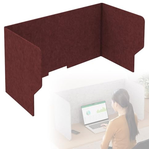 Grå/blå skrivbordsavdelare för arbetsyta integritetspaneler för kontor och hem, brusreducering och visuell separationsbord, avskiljare, nödvändig för skola och fjärrarbete (60 cm)