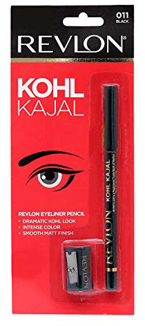 Revlon Kohl Kajal Eye Liner Pencil Black, 1.14g