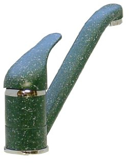 Einhebel Küchenarmatur in Granit - Grün.NIEDERDRUCK.