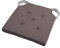 Stof - Galette de Chaise - Taille 38x38 cm - 100% Coton - Couleur Gris - Modèle Duo - Qualité Exceptionnelle - Confortable et Élégant - Facile d'entretien