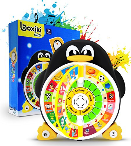 Penguin Power ABC Learning & Educational Toys for Preschoolers - Preschool Activities to Learn ABCs, Words, Spelling, Shapes, Quiz & Songs - Learning Toys for 3+ Year Olds Boys and Girls