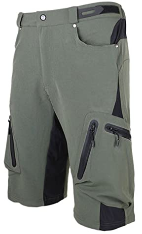 SUKUTU Pantaloncini da Ciclismo per Uomo Baggy Sports Outdoor MTB Pantaloncini da Corsa per Ciclismo Mountain Bike Downhill Shorts