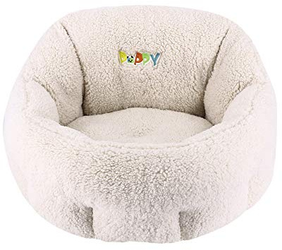 Nobby Komfort Bett oval Puppy elfenbeinfarben 50 x 45 x 32 cm