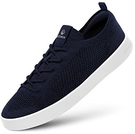 GIESSWEIN Wool Sneaker Men - Platform Herren Schuhe, Low-Top Halbschuhe, Freizeit Sneakers aus Merino Wool 3D Stretch, Superleichte Schnürer