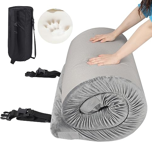 REDCAMP 7.6cm Thick Memory Foam Camping Mattress,Soft，Grey Large Single