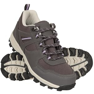Mountain Warehouse McLeod Wide Fit Women Walking Shoes | Durable & Lightweight Ladies Footwear with Synthetic & Mesh Upper, Deep Lugs for Extra Grip & Stability, Ideal for Hiking