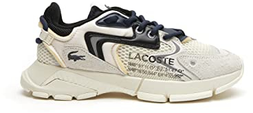 Lacoste Herren Low-Top Sneaker T-Clip 0120 2 SMA, Männer Halbschuhe,schnürschuhe,schnürer,Business,Freizeit,Off WHT/BLK (2G9),38 EU / 5 UK