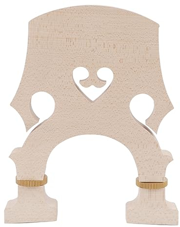 Kontrabassbrücke, Violinbrücke, Ersatz aus Ahornholz mit Verstellbarer Messingschraube für Verbesserte Leistung (3/4)
