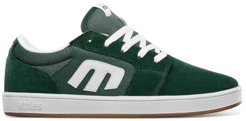Etnies herr Cresta låg topp skateboard sko skate, Grönt+vitt, 46 EU