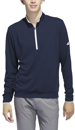 adidas Men's Lightweight Half-Zip Top, collegiate navy, M