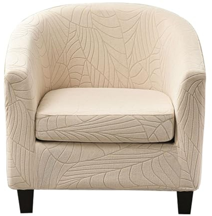 Fundas para Sillón Chesterfield 2 Piezas Fundas para Sillas de Club 1 Plaza Fundas para Sillón Cabriolet Elástica Beige