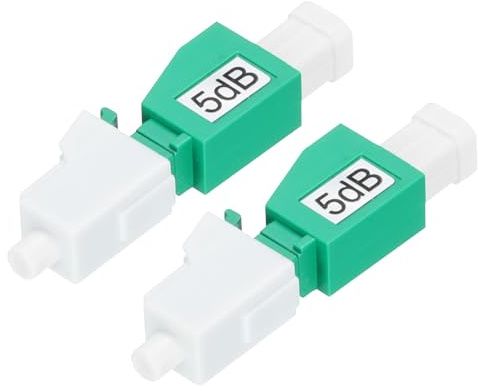 QUARKZMAN 5dB LC Fiber LC/APC SM enkelläge fast fiberoptisk dämpare hane till hona för optisk överföring 2 st