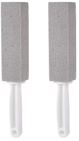 2 Pezzi Pumice Stone, PPietra Pulizia WC, Pietra Pomice Detergente WC per WC, pulizia blocco WC con manico pietra di pulizia per doccia, bagno, piscina, lavandino, cucina