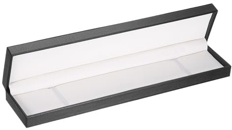 QUARKZMAN Custodia Orologio Singolo, Scatola Porta Orologio Viaggio in Pelle PU per Uomo Donna con Cuscino Rimovibile Porta Portatile per Maggior Parte Orologi, Nero, Rettangolo