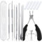 Ongle Incarné Kit, Pedicure Professionnel pour Pied Kit de Correction D'ongles Incarnés Coupe Ongle Pied Kit de Soin des Pieds en Acier Inoxydable Professionnel