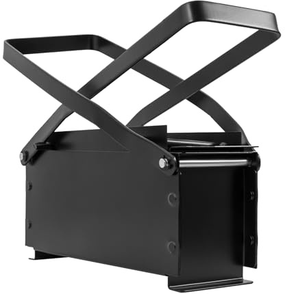 FROPIJ Pappersbrikettpress för gammalt papper, papperspress, manuell brikettpress, cross-design, avfallspapperspress, briketter, press för träflis, avfallspapper, briketter, 33 x 15 x 13 cm