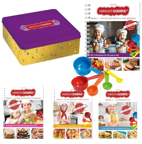 Kinderleichte Becherküche - Vorteilssammlung mit Band 1, 2, 4, 5 - Die Klassiker zum Backen und Kochen mit Kindern: Familen Back- und Kochbuch inkl. ... Backen und Kochen für Kinder ab 3 Jahren)