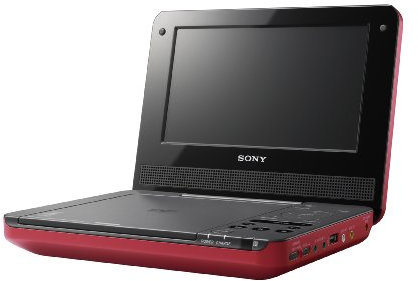 Sony DVPFX730 7-inch Portable DVD Player (Red) Includes Disney’s BOLT on DVD