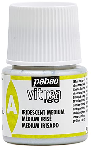Pebeo Vitrea 160, Glass Paint Iridescent Medium, 45 ml Bottle