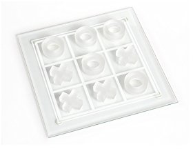Chio 111582 Packung Tic Tac Toe Glas mit Teller, 25 cm