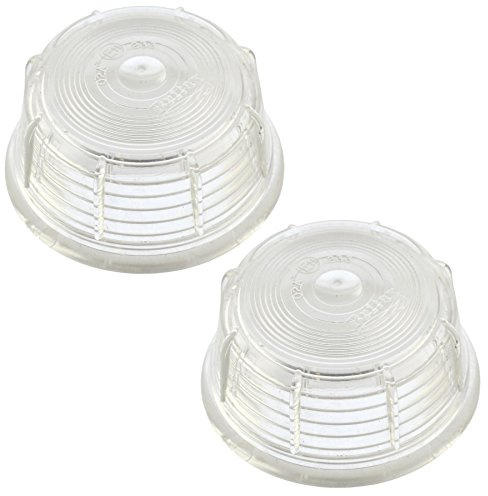 AB Tools Britax Side Marker Replacement Lens WHITE Outline Light Lamp PAIR TR202
