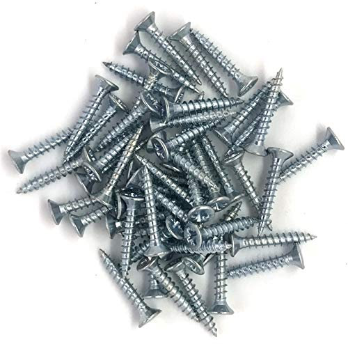 3mm x 20mm Small Steel Countersunk Wood Screws - Chipboard Screws Pack of 100 A05ABC