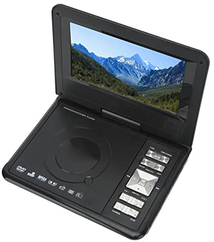 Lettore Video Viaggio per Auto, Lettore DVD Portatile con Batteria Ricaricabile 110-240 V a Casa per Auto