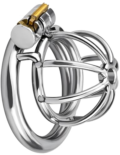 XoticPlay Male Chastity Device Hollow Out Design Cock Cage Locked Penis to Prevent Erection Bondage Breathable for Men Sex Toys Adult Game (M Ring)