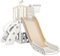 Warmiehomy Kids Slide with Climber, Basketball Hoop, Telescope, Storage Basket, 5 in 1 Toddlers Slide, Indoor/Outdoor Play Set for Kids Aged 1+
