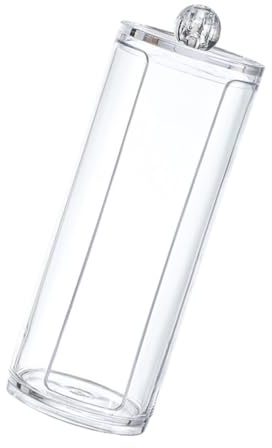 MOTHNUR Caja Transparente para Almacenaje de Discos y de Soporte con Ranura Resistente al Agua para Baño y Tocador Organizador Elegante y Visible