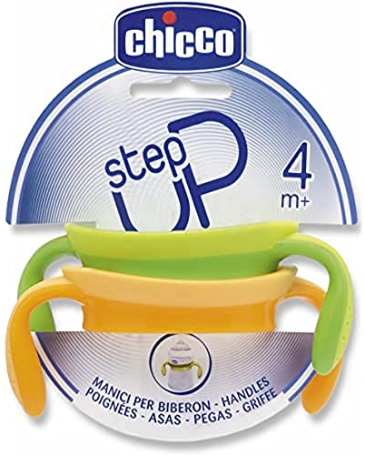Chicco 00060076000000 Griffe neutral, Step Up Fläschchen, gelb/grün